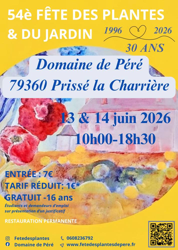 30 ans de la fête des plantes et du jardin du Domaine de Péré - Prissé-la-Charrière