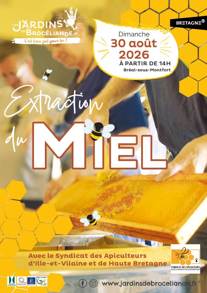Extraction du miel des Jardins de Brocéliande - Bréal-sous-Montfort