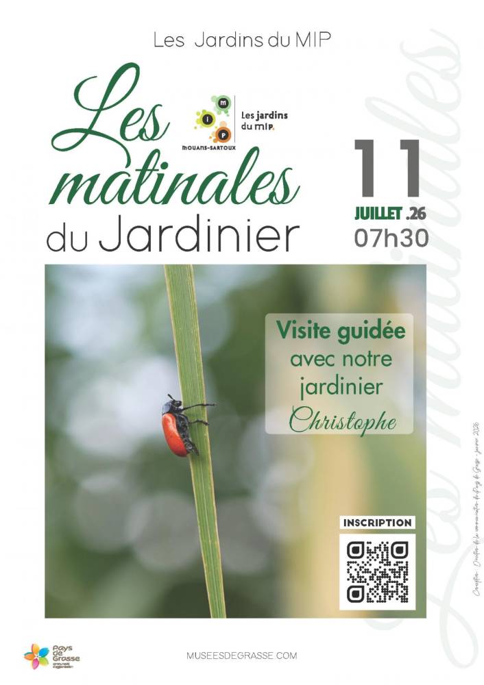 The Gardener’s Morning Sessions – MIP Gardens - Mouans-Sartoux