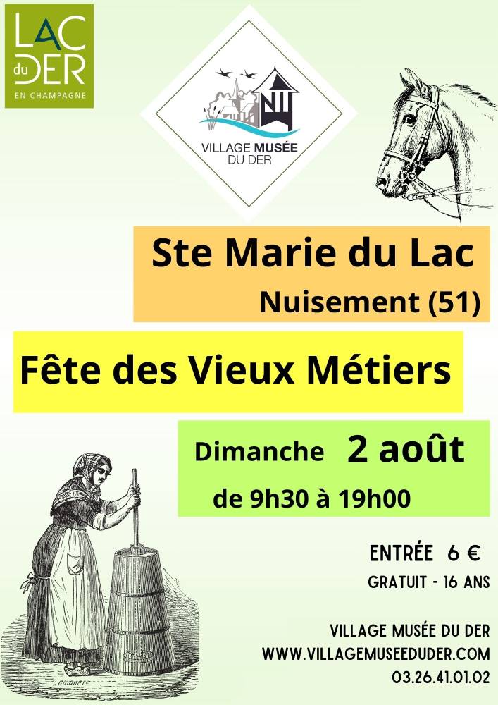 Fête des Vieux Métiers - Sainte-Marie-du-Lac-Nuisement