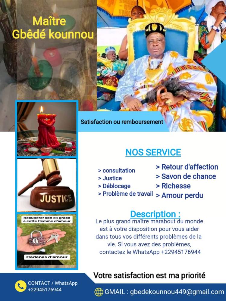 +22945176944 le plus grand maître Marabout du monde  - Paris 