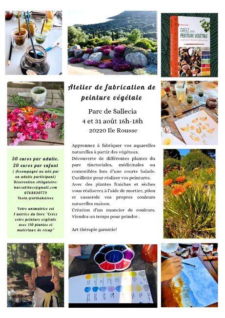  Atelier de peinture végétale - Île-Rousse