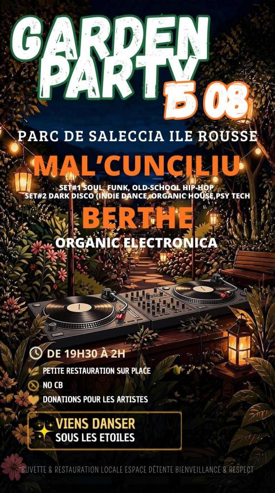 Soirée Dj's set Electro - Île-Rousse