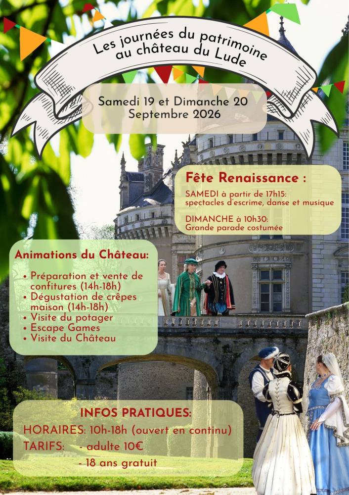 Journées du patrimoine - Le Lude