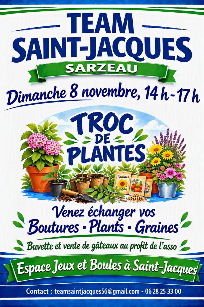 Troc de plantes, boutures, graines - SARZEAU