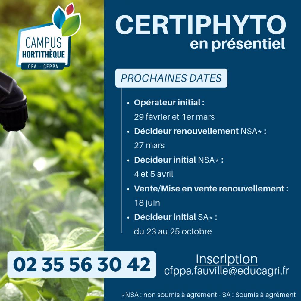 CERTIPHYTO - Fauville-en-Caux (76)