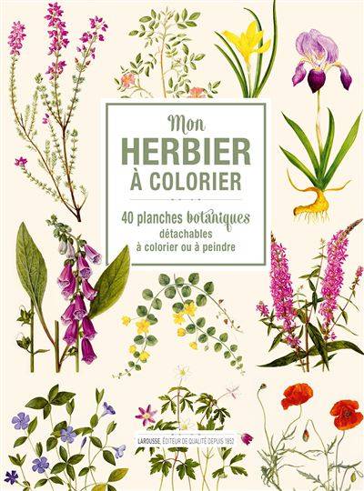 Mon herbier à colorier - Collectif Larousse