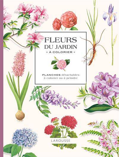 Fleurs du jardin à colorier - Collectif Larousse