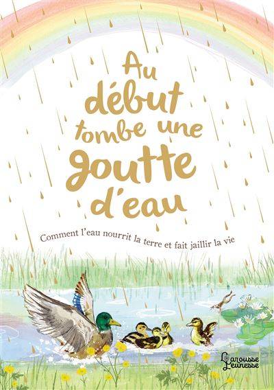 Au début tombe une goutte d'eau - Auteur : Aimee Gallagher - Illustration : Sally Garland - Traduction : Emmanuelle Kecir-Lepetit