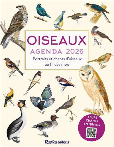 Oiseaux Agenda 2026 - Hervé Millancourt
