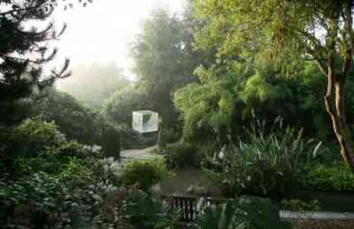 Jardin intérieur à ciel ouvert