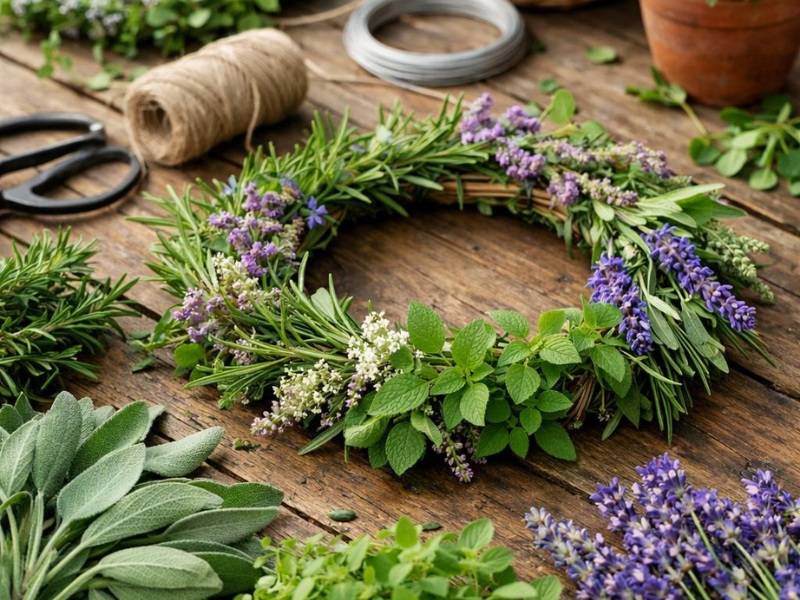 Atelier ”Couronne d'aromatiques ” - adultes à partir de 14 ans et enfants de + de 6 ans avec accompagnant - Saint-Martin-de-Boscherville Atelier ”Couronne d'aromatiques ” - adultes à partir de 14 ans et enfants de + de 6 ans avec accompagnant - Saint-Martin-de-Boscherville